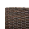 Braune Gartenbank mit Kissen Bera 176cm (Polyrattan)