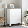 Weißes industrielles Sideboard Oriana 78x40x93cm (Metall)