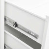 Weißes industrielles Sideboard Oriana 78x40x93cm (Metall)