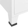 Weißes industrielles Sideboard Oriana 78x40x93cm (Metall)