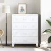 Weißes industrielles Sideboard Oriana 78x40x93cm (Metall)