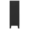 Schwarze industrielle Aufbewahrungstruhe Ioska 75x40x115cm (Metall)