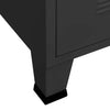 Schwarze industrielle Aufbewahrungstruhe Ioska 75x40x115cm (Metall)