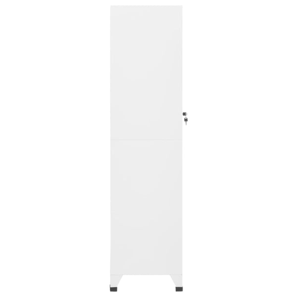 Weißer Spind Ostia 38x45x180cm (Stahl)