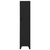 Kleiderschrank Ostian, schwarz, 38x45x180cm (Stahl)