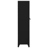 Kleiderschrank Ostian, schwarz, 38x45x180cm (Stahl)