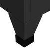 Kleiderschrank Ostian, schwarz, 38x45x180cm (Stahl)