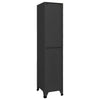 Kleiderschrank Ostia Anthrazit 38x45x180cm (Stahl)