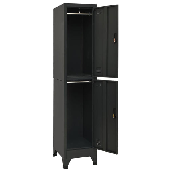 Stahlschrank Ostia Anthrazit 38x45x180cm
