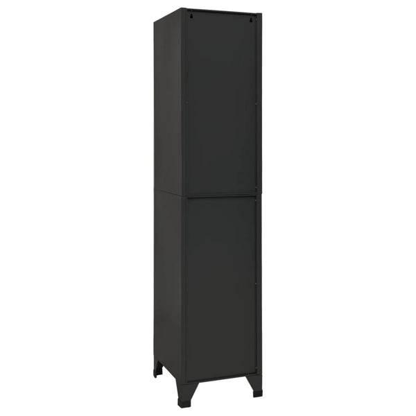 Stahlschrank Ostia Anthrazit 38x45x180cm