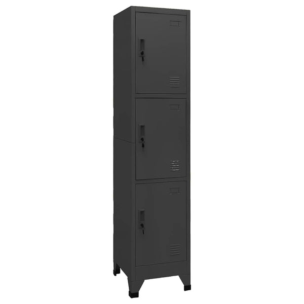 38x45x180cm anthrazit Spind Ostian (Stahl)