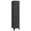 Ostia Spindschrank Anthrazit 38x45x180cm (Stahl)