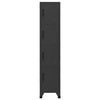 Ostia Spindschrank Anthrazit 38x45x180cm (Stahl)