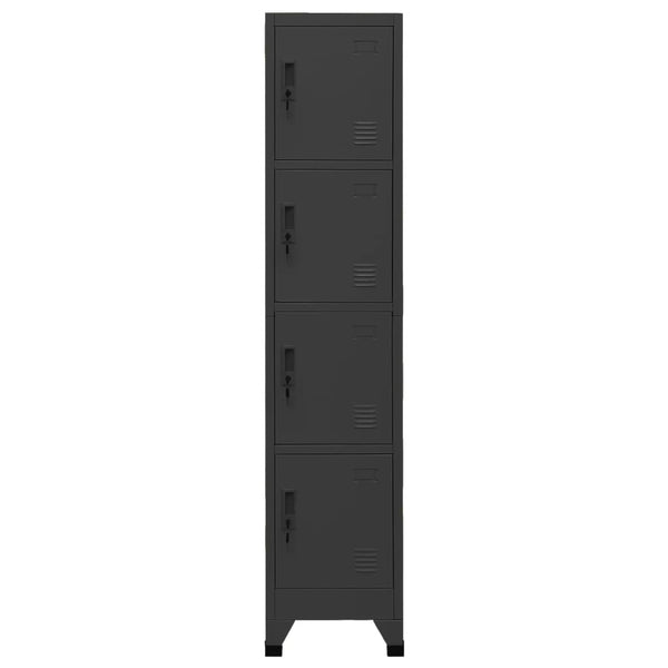 Ostia Spindschrank Anthrazit 38x45x180cm (Stahl)