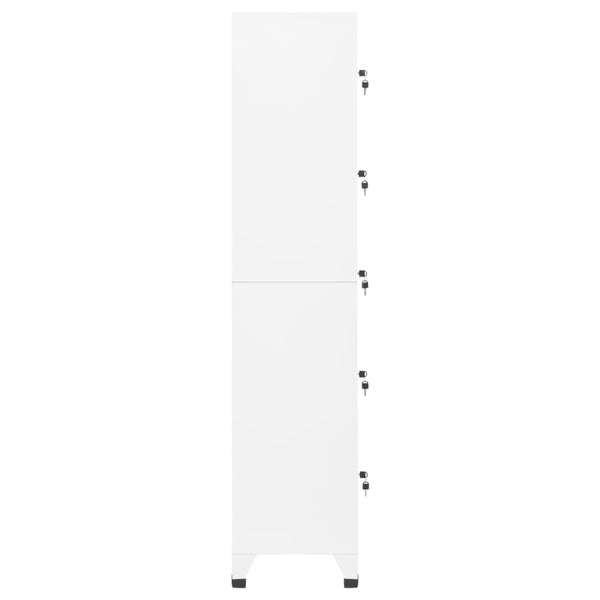 Weißer Spind Ostia 38x40x180cm (Stahl)