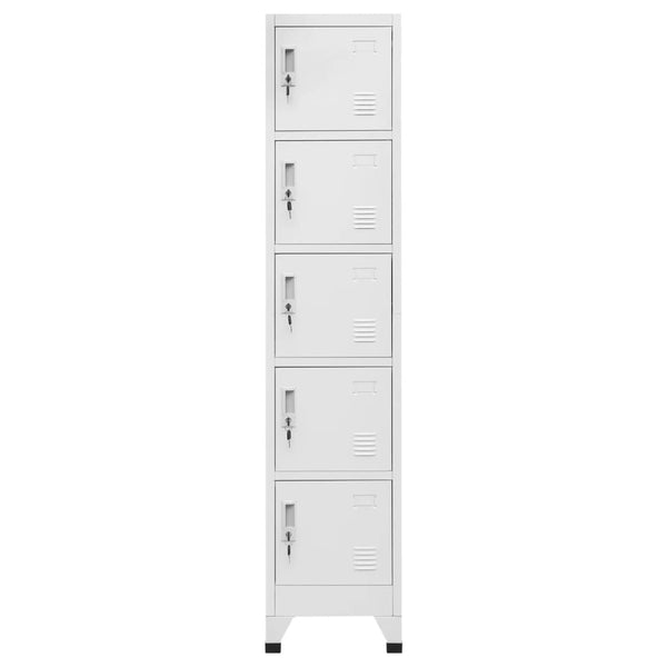 Spindschrank Ostia 38x40x180cm in Hellgrau (Stahl)