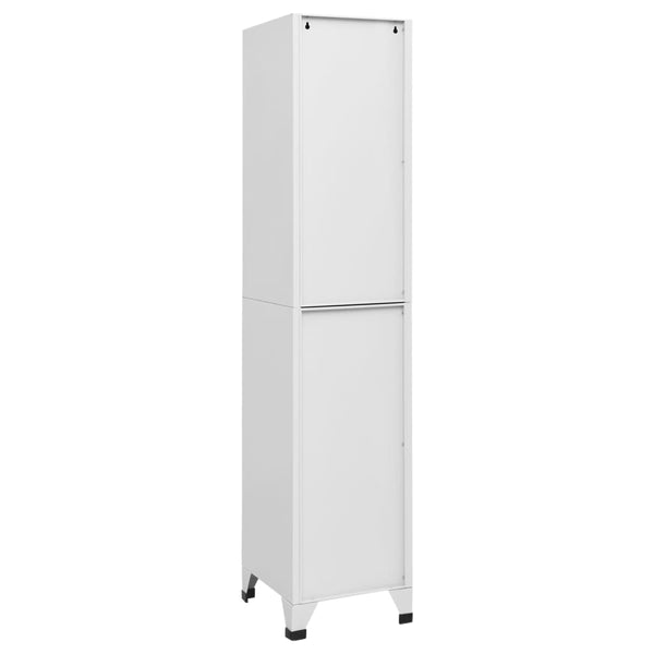 Spindschrank Ostia 38x40x180cm in Hellgrau (Stahl)