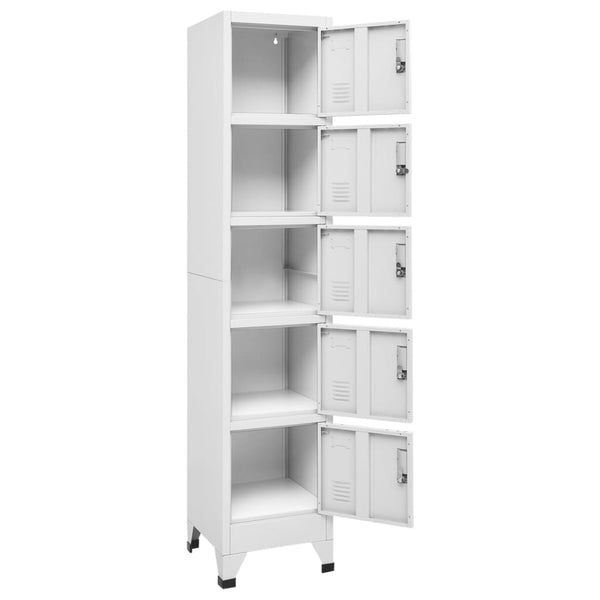 Spindschrank Ostia 38x40x180cm in Hellgrau (Stahl)