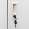 Spindschrank Ostia 38x40x180cm in Hellgrau (Stahl)