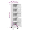 Spindschrank Ostia 38x40x180cm in Hellgrau (Stahl)