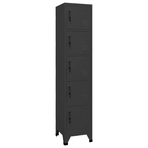 Spindschrank Ostia anthrazit 38x40x180cm (Stahl)