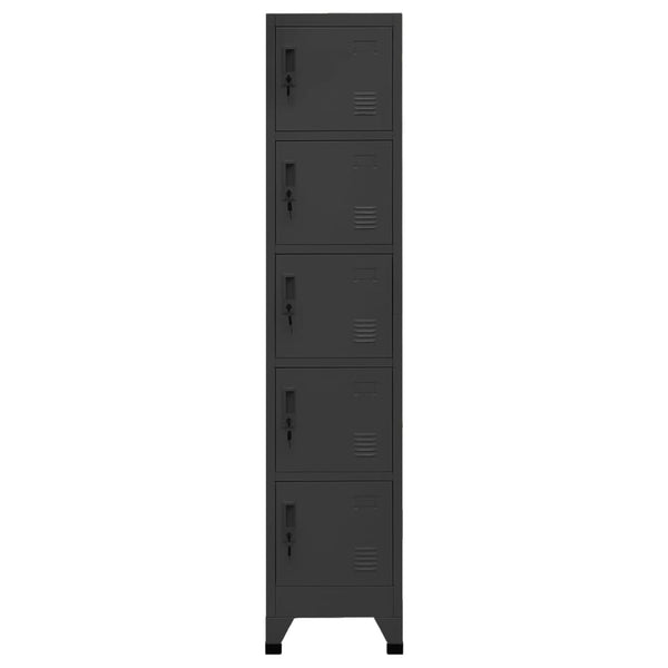 Spindschrank Ostia anthrazit 38x40x180cm (Stahl)