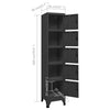Spindschrank Ostia anthrazit 38x40x180cm (Stahl)