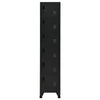 Schwarzer Kleiderschrank Ostian 38x40x180cm (Stahl)