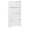 Hell- und dunkelgrauer Spind Nelisor 90x40x180cm (Stahl)