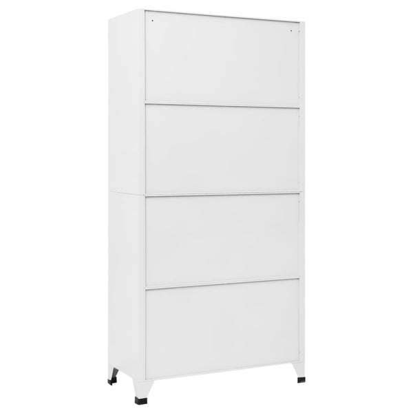 Hell- und dunkelgrauer Spind Nelisor 90x40x180cm (Stahl)
