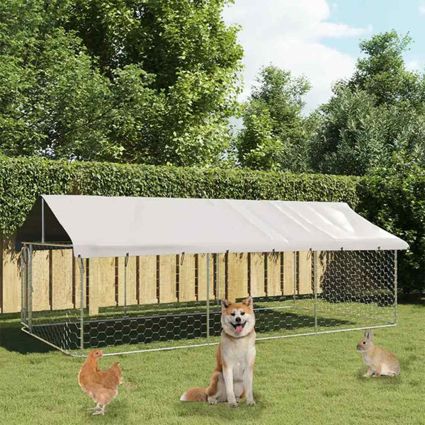 Hundezwinger mit Überdachung Mariann 400x200x150cm