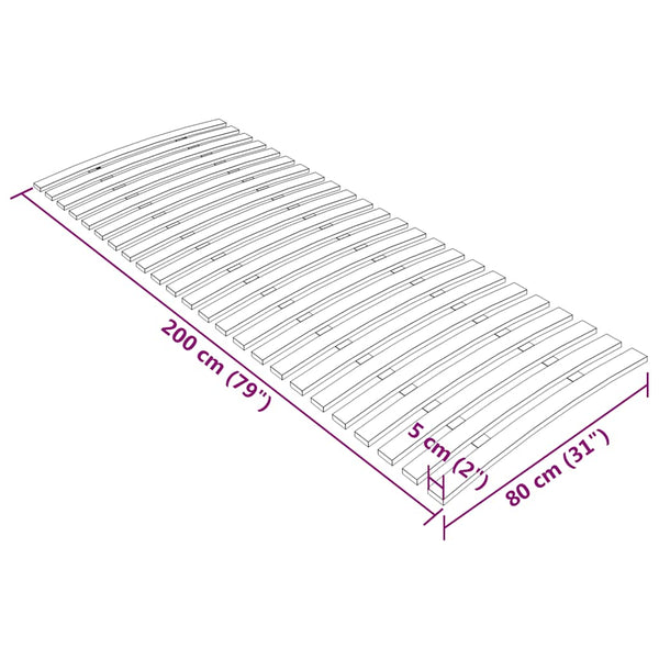 Lattenrost Swied 24 Latten 80x200cm