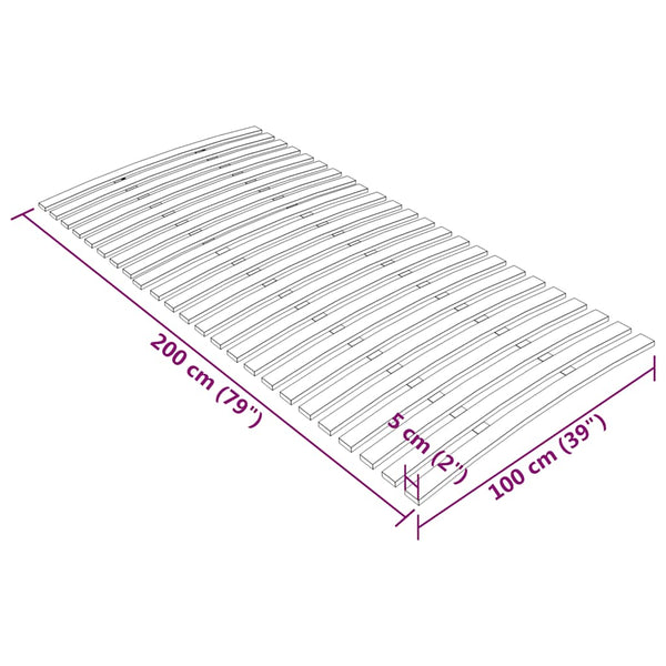 Lattenrost Swied 24 Latten 100x200cm