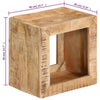 Hocker Pearlie 40x30x40cm (Mangoholz)