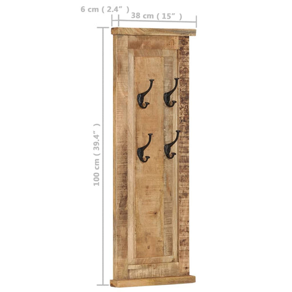 Garderobe Israel 38x100cm (2 Stk. Mangoholz)