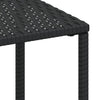 Schwarze Sonnenliegen und kleiner Tisch Aidan (2 Stk.)
