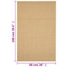 Teppich Natur Sisal Faraoanu 66x100cm