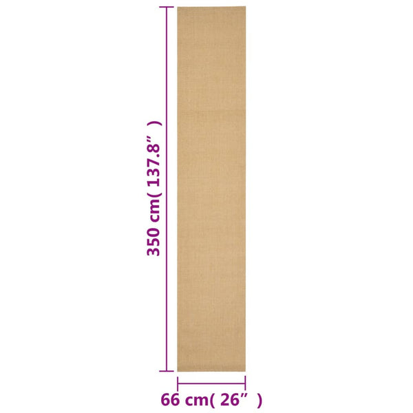 Teppich Natur Sisal Faraoanu 66x350cm