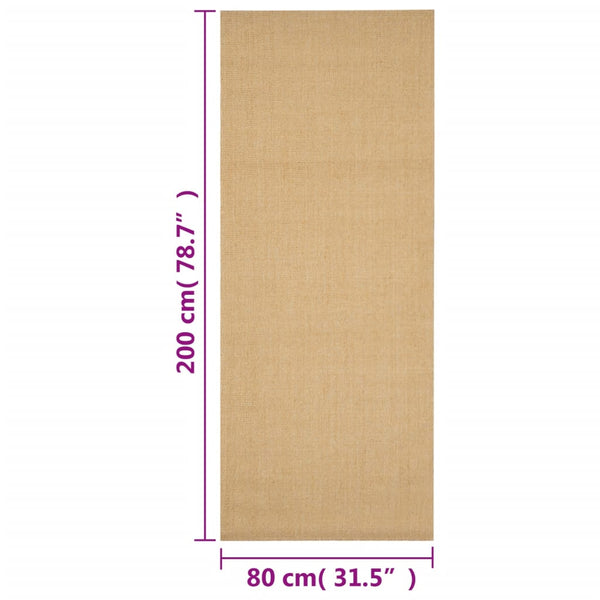 Teppich Natur Sisal Faraoanu 80x200cm