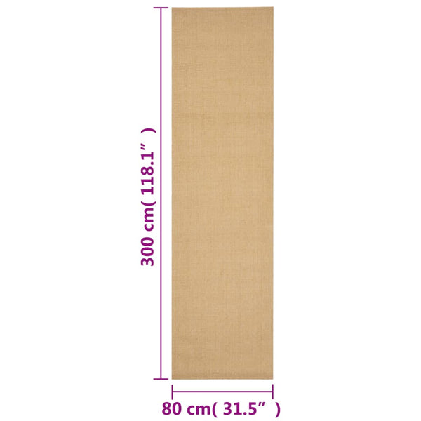 Teppich Natur Sisal Pharaoanu 80x300cm