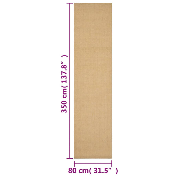 Teppich Natur Sisal Pharaoanu 80x350cm