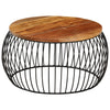 Couchtisch Peruze Ø68cm (recyceltes Massivholz)