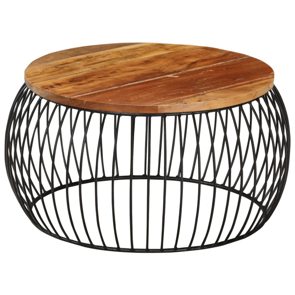 Couchtisch Peruze Ø68cm (recyceltes Massivholz)