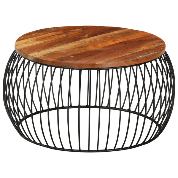 Couchtisch Peruze Ø68cm (recyceltes Massivholz)