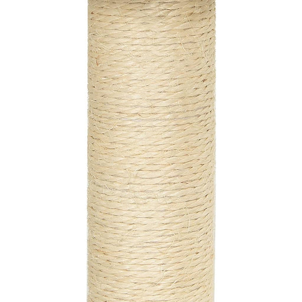Dunkelgrauer Katzenkratzbaum mit Sisal-Kratzsäulen Seliana 92cm