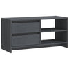 Graues TV-Lowboard Vitanov 80x31x39cm (Kiefer)