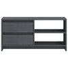 Graues TV-Lowboard Vitanov 80x31x39cm (Kiefer)