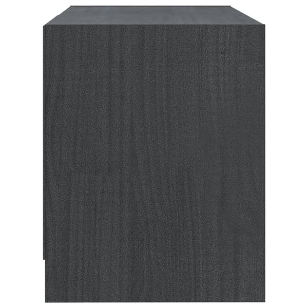 Graues TV-Lowboard Vitanov 80x31x39cm (Kiefer)