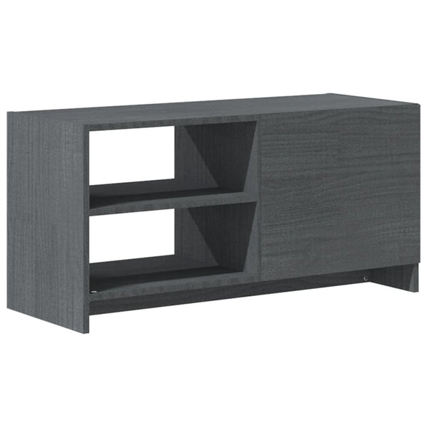 Graues TV-Lowboard Vitanov 80x31x39cm (Kiefer)