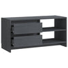 Graues TV-Lowboard Vitanov 80x31x39cm (Kiefer)